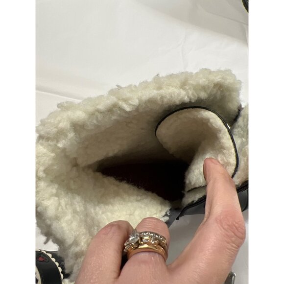 Lola Ramona Black Heeled Boots Size 10 - Picture 9 of 11